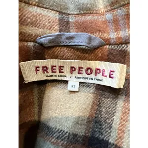 Free People Mari Plaid Vintage Oversize Blazer Jacket Wool Academia Preppy thumbnail 4