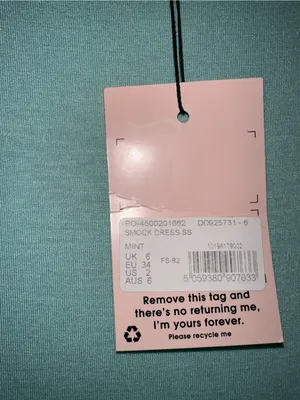 NWT Missguided Short Sleeve Mint Green Mini Dress size 2 thumbnail 3