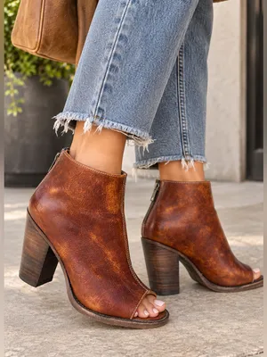 Bed Stu Onset peep toe booties 8.5 thumbnail 1