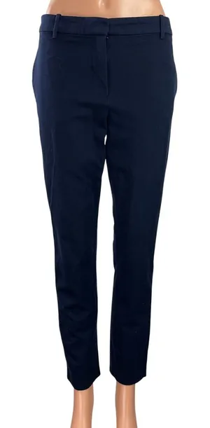 1.State Women's Navy Blue High Rise Slim Straight Skinny Trousers Pants Size 6 thumbnail 1