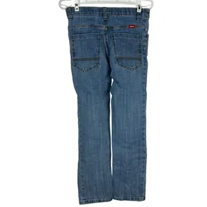 Wrangler Flex Womens Size 14 Regular Blue Straight Leg Denim Jeans thumbnail 2