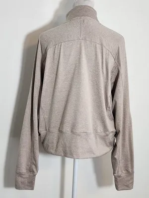 Danskin Heather Brown Quarter Zip Pullover Size Medium thumbnail 3