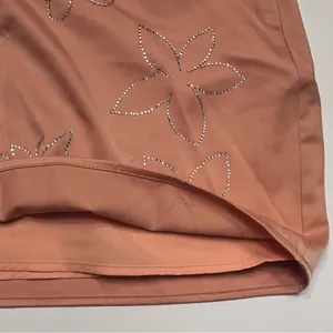 Le Lis Crop Camisole Top‎ & Mini Skirt Set in Nude Peach Rhinestones Size XS/S thumbnail 11
