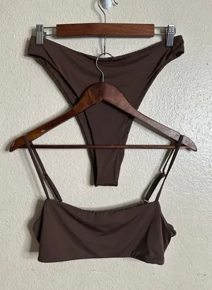 Yolanda Swim Bikini Set in Chocolate Womans XXL thumbnail 1