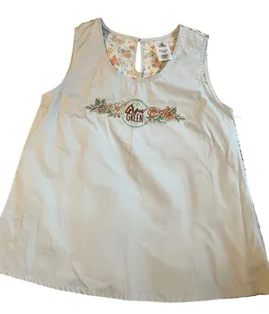 Disney Shirt Womens Medium Blue Tank Top Flower And Garden Festival Grow thumbnail 1