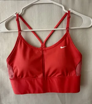 Nike Sports Bra Women’s Size M Orange Dri-FIT Crisscross Strappy(A596) thumbnail 1