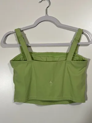 Vitality Bandeau Bra Top in Lime Green *Removable Straps* Size Large thumbnail 2