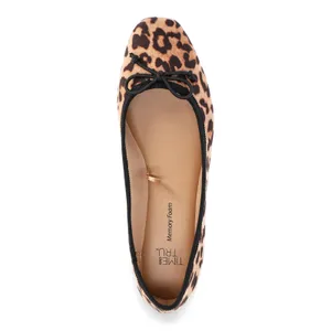Time and Tru Womens Ballet Flats Size 10 Leopard Print String Bow Comfort thumbnail 3