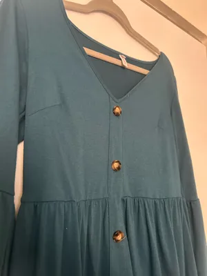Teal long sleeve dress Blue Size M thumbnail 3