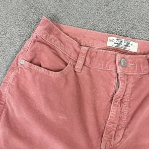 We The Free Free People Raw Hem Corduroy Ankle Skinny Pants‎ Dusty Rose Pink 27 thumbnail 5