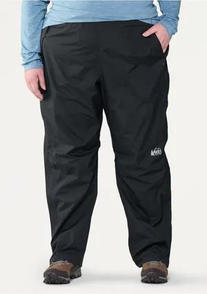 REI Co-op Women’s Peak2.5L Rainier Shell Pants Waterproof Hiking Black 3XL Short thumbnail 1