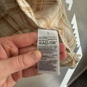 old navy boyfriend shirt flannel thumbnail 4