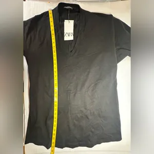 ZARA Dress Join Life Size S Women's‎ Dress Black Short Sleeve / Long Blouse New thumbnail 7