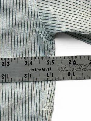 Madewell Women’s Striped Oversized Button-Up Shirt Size L White Blue Cotton thumbnail 7
