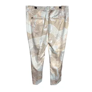 MARC‎ CAIN Leopard Print Satin Cropped Trousers Pants N5 Size 12 thumbnail 5