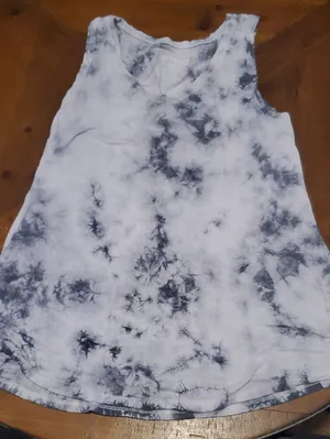 American Eagle Outfitters Women's Black & White Tie-Dye Tank Top thumbnail 1