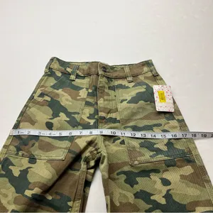We The Free Free People Remy Camouflage Crop Jeans 25 High Rise Green‎ Camo Pants Denim NEW thumbnail 12
