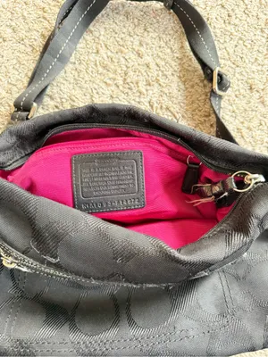 Coach Daisy Black Crossbody Bag with Signature Jacquard thumbnail 5