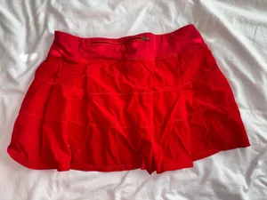 Red athletic skirt Size 8 thumbnail 1