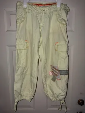 Vintagew LAVORO Cargo Crop Pants Y2K size 3 S /M ……15 waist thumbnail 3