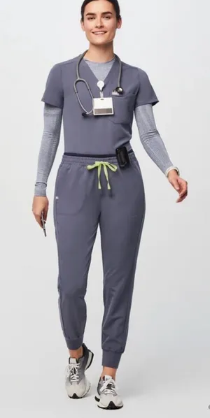 Figs Mari Skinny Jogger Scrub Pants in Space Navy Size Medium thumbnail 1