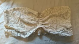 Aerie Cream Lace Bandeau thumbnail 1