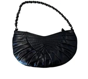 Old Navy Vintage Black Crescent Shoulder Bag Purse Women's thumbnail 1