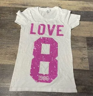 Victoria’s Secret pink bling shirt sleeve shirt thumbnail 1