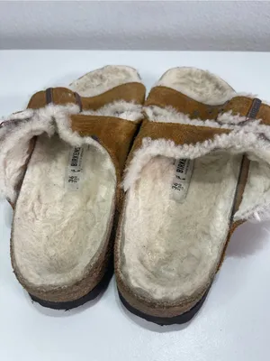 Birkenstock Arizona Shearling Suede Sandals Women's 36 (5) Casual Comfort Boho thumbnail 4