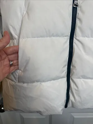 NWOT Two by Vince Camuto White Hooded Puffer winter Jacket sz Medium thumbnail 6