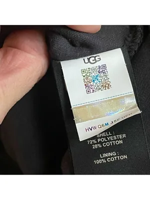 UGG Women's Myley Sherpa Hoodie color Gray Sz Large thumbnail 6