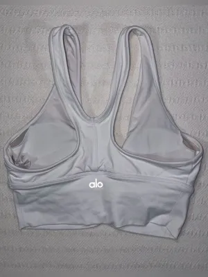 Alo Yoga Womens Wild Thing Sports Bra Top Size S White Athleisure Workout Gym thumbnail 3