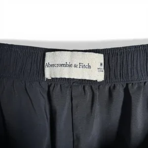 Abercrombie & Fitch M Linen-Blend Pull-On Shorts Black 3.5" inseam lightweight thumbnail 4