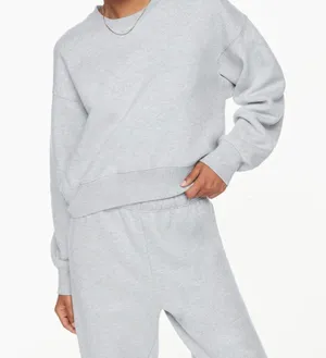 Aritzia TNA Cozy Fleece Boyfriend Boxy Cropped Crewneck thumbnail 1