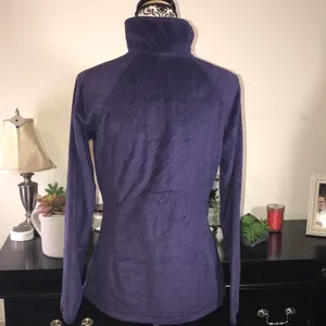 Columbia Sportswear Velour Purple Zip Up Jacket with Stand-Up Collar Size Medium thumbnail 5