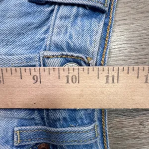Levi's Premium Ribcage Shorts Light Wash High Rise Denim‎ Cut Off Blue Womens 24 thumbnail 11