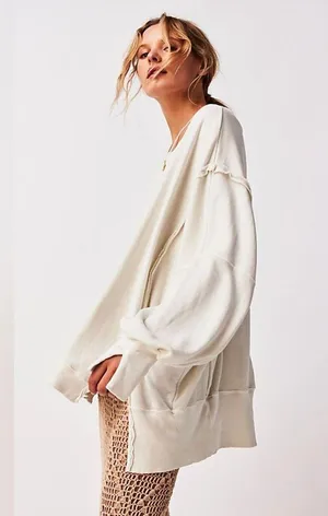 NWOT FREE PEOPLE We The Free - Camden Sweatshirt thumbnail 4