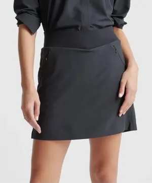 Quince Performance Tech Skort Black thumbnail 1