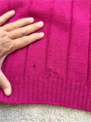 Pendleton Women’s Vintage 100% Virgin Wool Floral Sweater in Pink S thumbnail 10