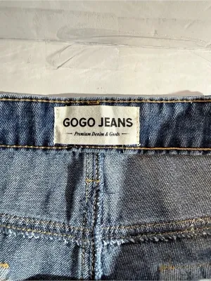 GOGO Jeans Wide Leg Low Rise Blue Jeans NWT thumbnail 4