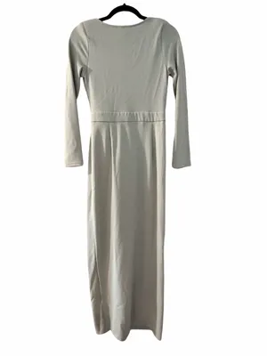 NWT KITTENISH Faye Crossover Wrap Sage Green Maxi Dress Sz S thumbnail 3
