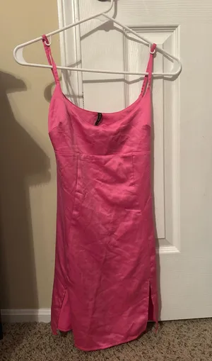 Pink satin dress Size XXS thumbnail 1