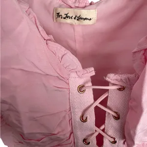 For Love & Lemons Palmetto Corset Cami Lace Up Tank Top Baby Pink Women’s Small thumbnail 5