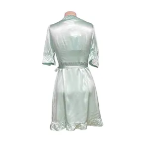 Hill‎ House The Nima Silk Wrap Dress in Mint Size Small thumbnail 9