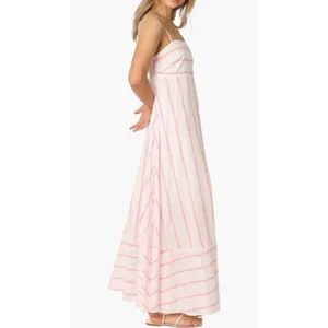New! Petal & Pup Seville Stripe Maxi Dress Pink Stripe Size Small thumbnail 3