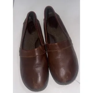 B.O.C. BOC Slip On Brown Leather Nature Boho Loafer Clogs Shoes Women's Size 11 thumbnail 2