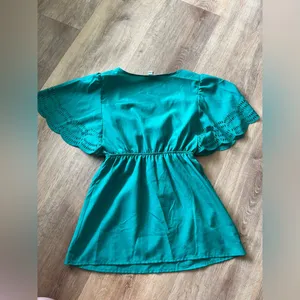Speechless Teal Top. Size small. thumbnail 4