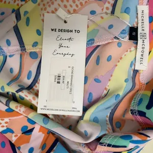 Michelle McDowell Fruit Print‎ Maxi Dress S Resort Cruise Colorful Beach Coastal thumbnail 7