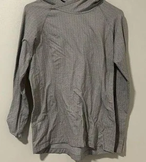 Patagonia Lightweight Gray Long Sleeve Hooded Shirt Size Small thumbnail 1