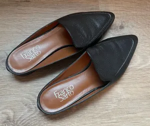 Franco Sarto Sela Mules Women’s Size 7 Black Slip On Pointed toe thumbnail 1